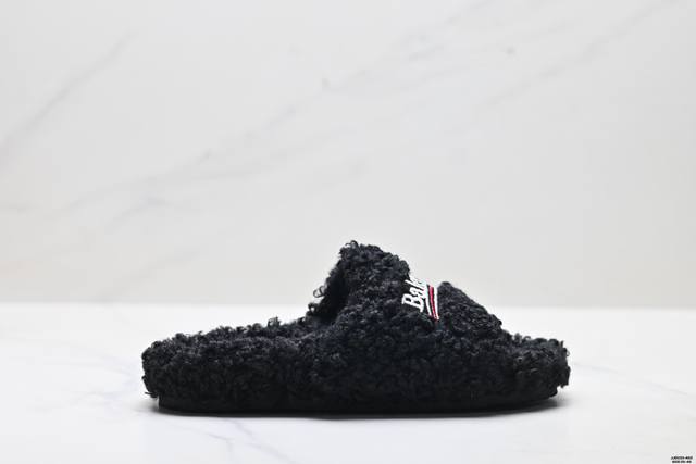 Company-grade best-selling black furry slippers for women, 2025 new winter styl