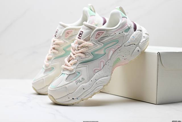 Company-grade Fila Fern Low-top Sneakers, New Outdoor Dad Shoes, Reflective Cas