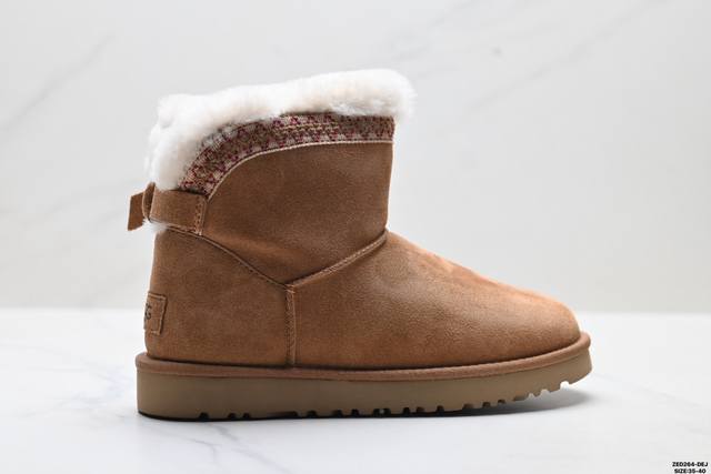 Company Grade Ugg Classic Novelty Lightweight and Comfortable Suede High-Top Wa