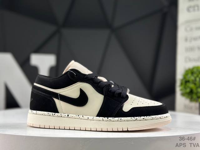 Nike Air Jordan 1 Low AJ1 Low-top Casual Sneakers, Official Colorway Synchroniz