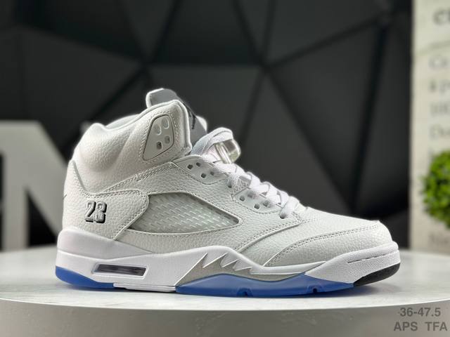 Nike Air Jordan Retro 5 Og Fire Red Jordan AJ5 Mid-Top Retro Casual Basketball