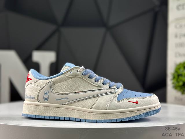 The Nike Travis Scott X Fragment Design X Jordan Air Jordan 1 Low Og Sp is a mu