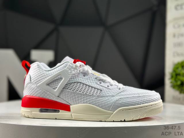 Nike Air Jordan Spizike Low White Obsidian Hybrid Series Low-Top Casual Sports