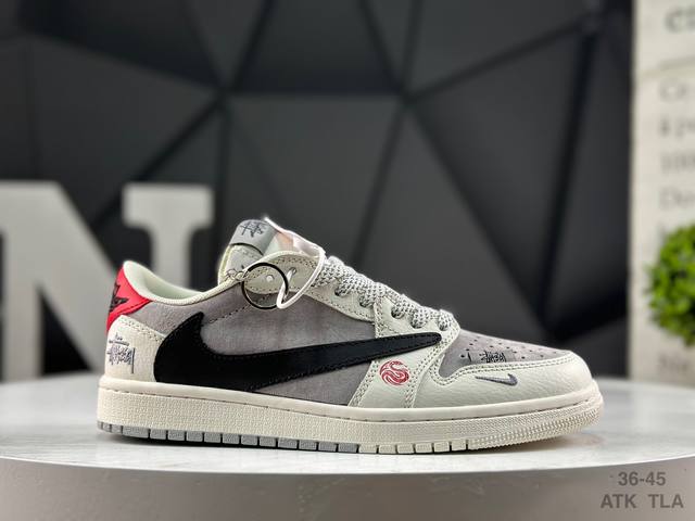 Nike AJ1 Travis Scott X Air Jordan 1 "Reverse Mocha" AJ1 Ts Lightning Collabora