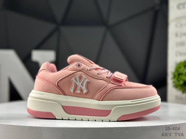 Mlb Chunky Liner Pocket Trendy Versatile Platform Casual Shoes Anti-slip Wear-re