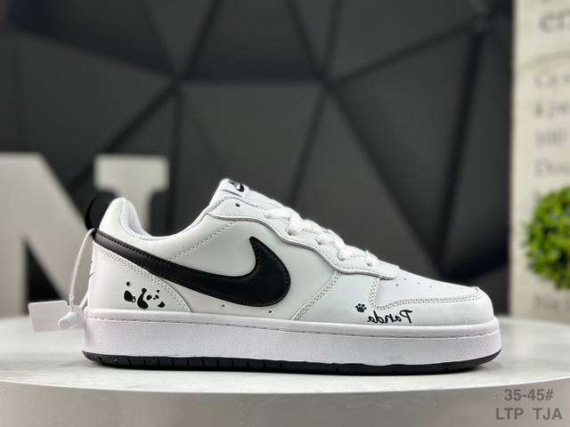 Nike Court Borough Low-Top Versatile Breathable Casual Sports Sneakers. A class