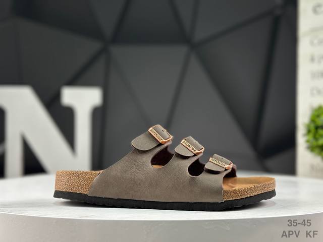 Birkenstock, a century-old German footwear brand, presents its half-slipper san
