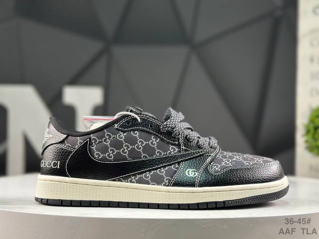 Special Offer Nike Air Jordan 1 X Travis Scott AJ1 Reverse Swoosh Jordan 1 'DIY'