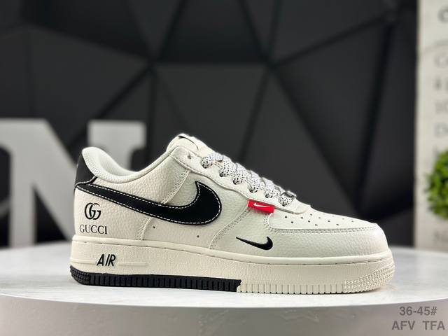 Nike Air Force 1 '07 Low, low-top athletic and casual shoes. Features a complex