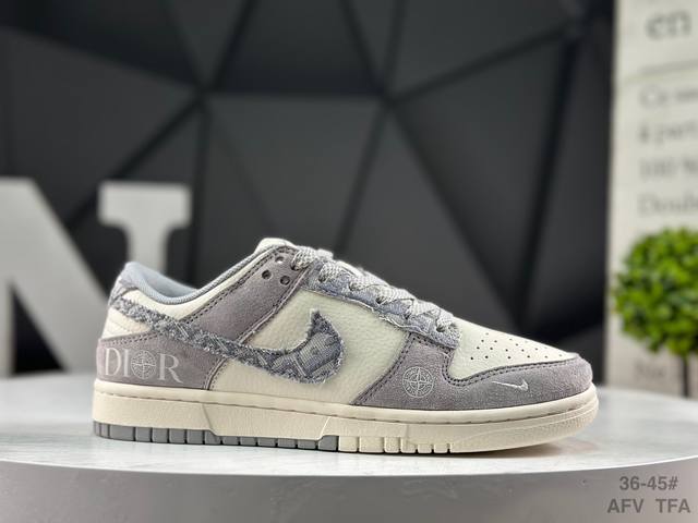 Nike SB Dunk Low Anniversary High-End Custom Low-Top Casual Sneakers, Custom Sh