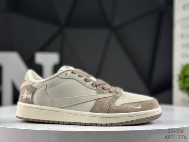 Nike Travis Scott X Fragment Design X Air Jordan 1 Low Og Sp AJ1 Low-top Casual