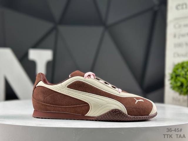 Puma Bella V2 Leather Comfortable Low-Top Casual German Training Thin-Soled Shoe