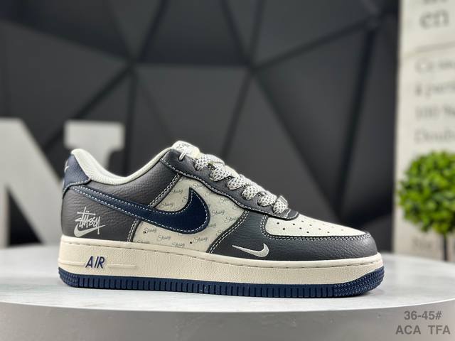 Nike Air Force 1 Low'07 Low-top Casual Sneakers, Custom Leather, Original Last