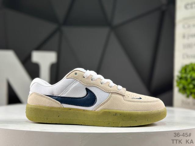 Authentic Nike SB Force 58 Unisex Low-Top Skateboard Shoes with Half Sizes Item