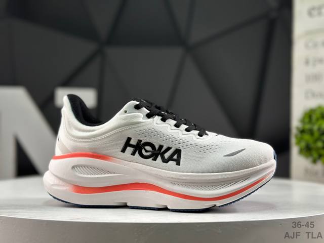 Hoka One One Bondi 9 Retro Comfortable Non-slip Wear-resistant Low-top Mountain