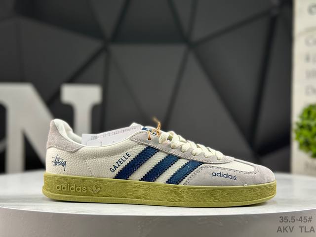 Adidas Originals Gazelle Indoor X Stussy Low-top Casual Sports Sneakers Original