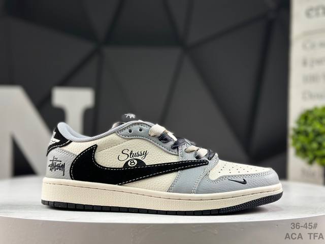 Nike Air Jordan 1 X Travis Scott AJ1 Reverse Swoosh Jordan 1 'DIY' Custom Nike