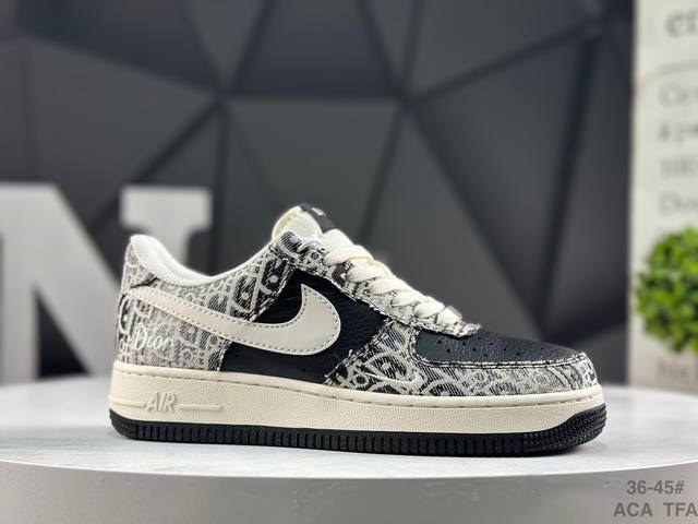 Nike Air Force 1 Low'07 Low-top Casual Sneakers, Custom Leather, Original Last