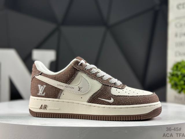 Nike Air Force 1 Low'07 Low-top Casual Sneakers, Custom Leather, Original Last