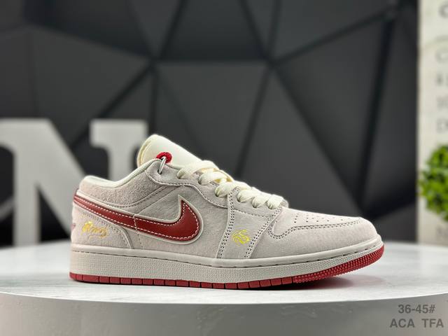 Top-grain half-size Nike Air Jordan 1 Low AJ1 North Face collaboration high-end