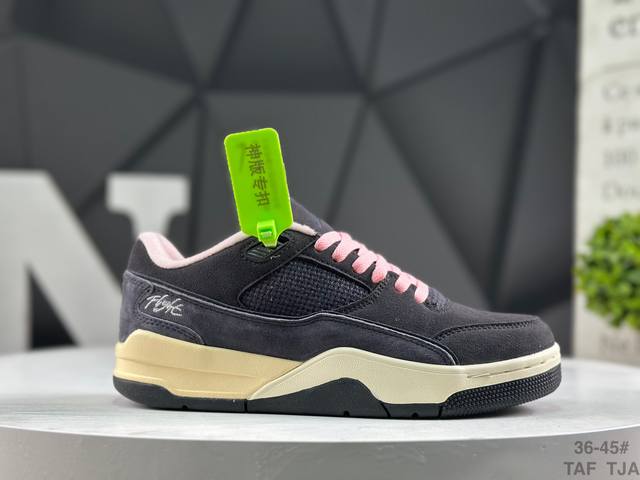 First-layer Air Jordan Flight Court Low-top Basketball Shoes (DDD) The shoe is