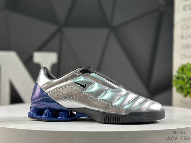 Nike Maha X Nike Total 90 Shox Magia Sp Unisex Durable Low-Top Air Column Socce