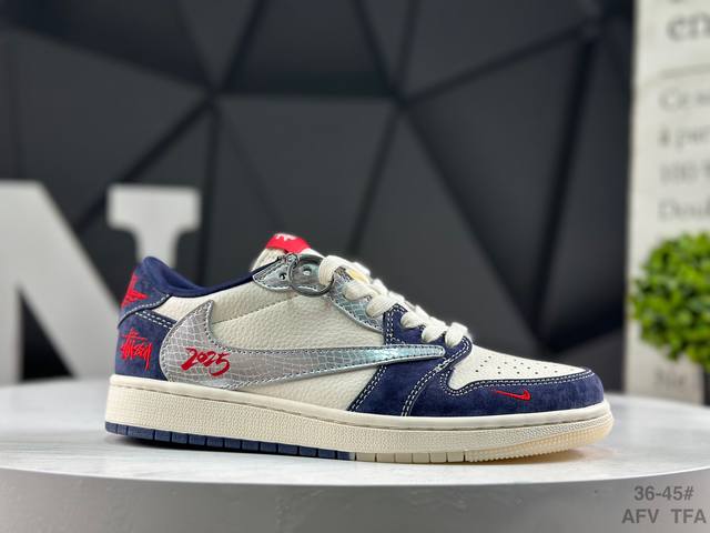 Nike Travis Scott X Fragment Design X Air Jordan 1 Low Og Sp AJ1 Low-top Casual