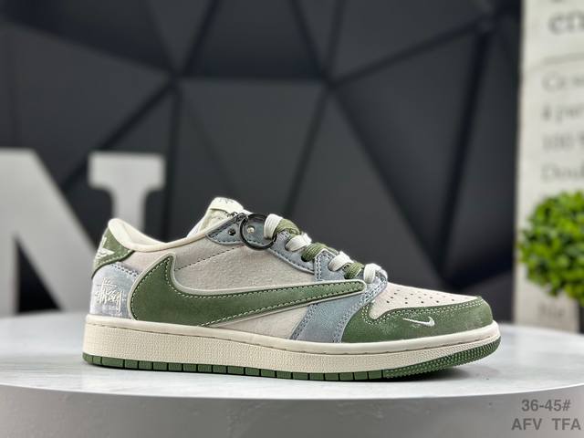 Nike Travis Scott X Fragment Design X Air Jordan 1 Low Og Sp AJ1 Low-top Casual