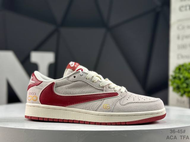 The Nike Travis Scott X Fragment Design X Jordan Air Jordan 1 Low Og Sp is a mu