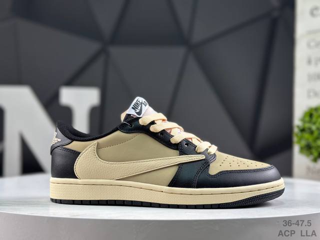 Factory Grade Nike AJ1 Travis Scott X Air Jordan 1 "Reverse Mocha" Low-Top Bask