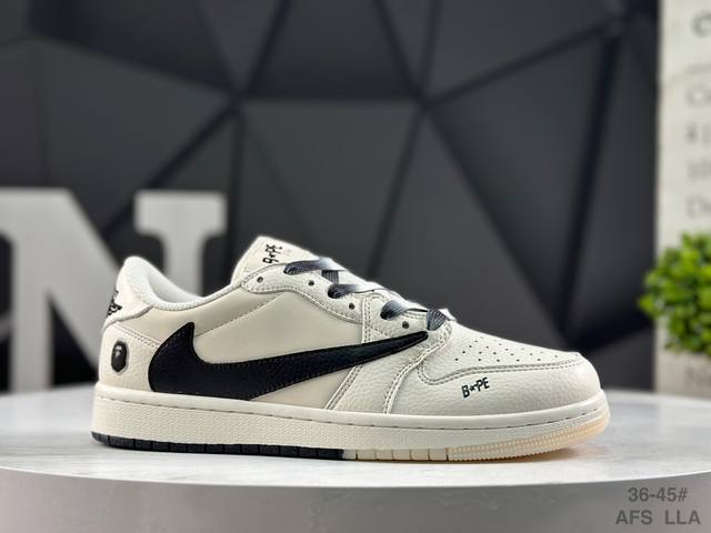 Factory Grade Nike AJ1 Travis Scott X Air Jordan 1 "Reverse Mocha" Low-Top Bask