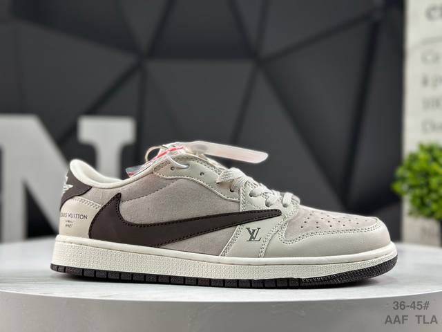 Special Offer Nike Air Jordan 1 X Travis Scott AJ1 Reverse Swoosh Jordan 1 'DIY'