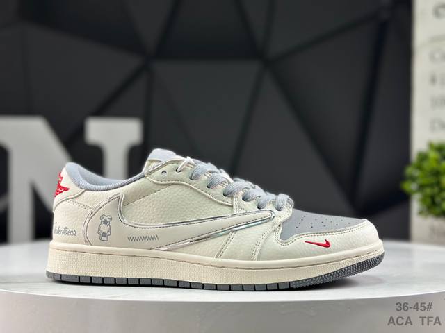 Nike Air Jordan 1 X Travis Scott AJ1 Reverse Swoosh Jordan 1 'DIY' Custom Nike