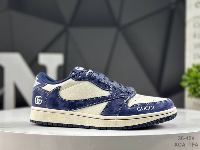 Nike Air Jordan 1 X Travis Scott AJ1 Reverse Swoosh Jordan 1 'DIY' Custom Nike