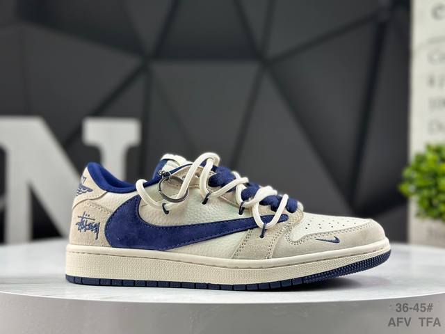 Nike Travis Scott X Fragment Design X Air Jordan 1 Low Og Sp AJ1 Low-top Casual