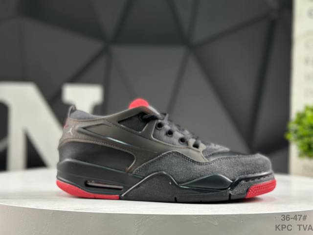 Nike Air Jordan 4 RM Anti-slip Low-top Retro Basketball Shoes Rubber Wear-resis