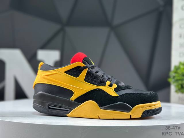 Nike Air Jordan 4 RM Anti-slip Low-top Retro Basketball Shoes Rubber Wear-resis