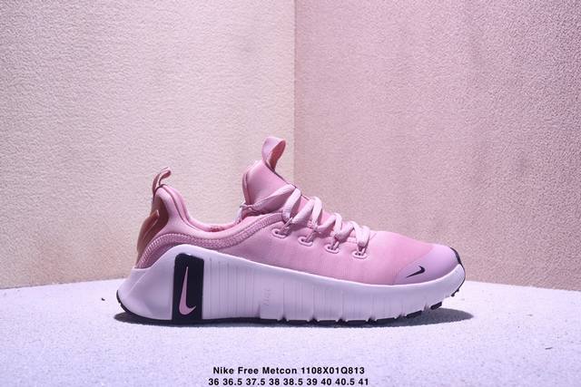 Nike Free Metcon 6 Mesh Round Toe Lace-up Shock-absorbing Anti-slip Low-top Trai