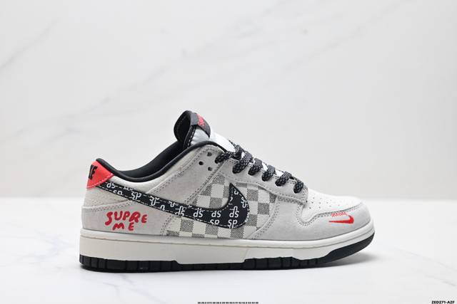 Company Grade Nike Dunk Low Retro 'DIY High-End Custom' Nike Low-Top Casual Spo