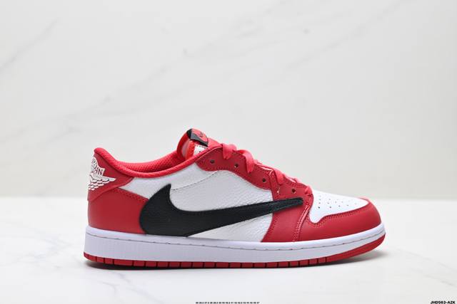 Factory Grade Nike Air Jordan 1 X Travis Scott AJ1 Reverse Swoosh Nike Low-Top