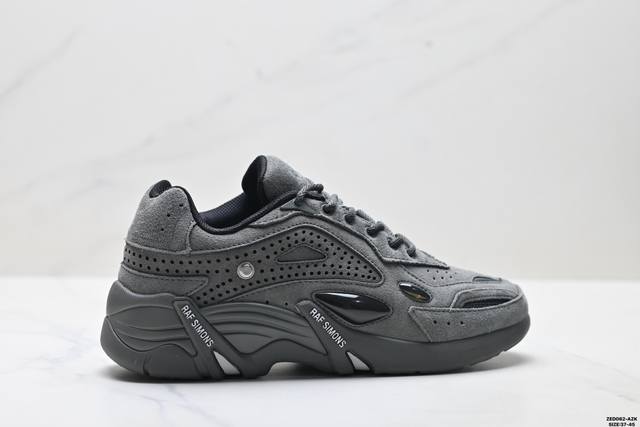 Company Grade Raf Simons Cylon-21 Trendy Sporty Fabric Leather Round Toe Lace-up