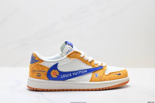 Factory Grade Nike Air Jordan 1 X Travis Scott AJ1 Reverse Swoosh Jordan 1 'DIY