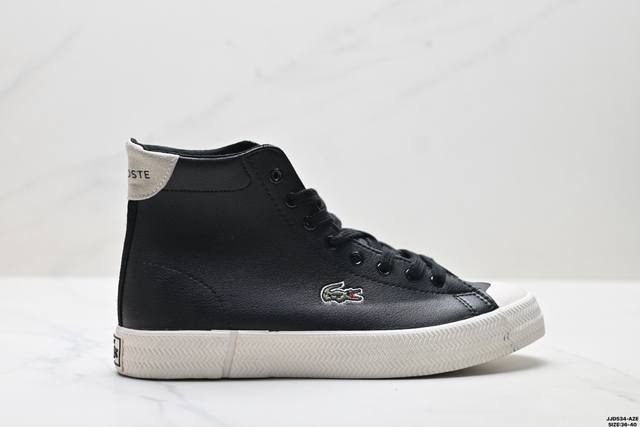 Factory Grade Lacoste Gripshot Versatile Comfortable High-Top Anti-Skate Shoes