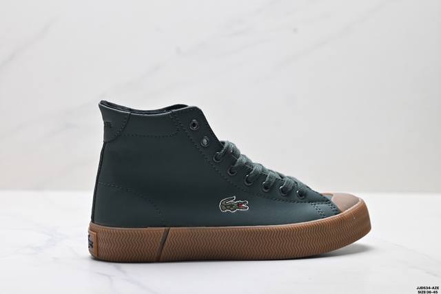 Factory Grade Lacoste Gripshot Versatile Comfortable High-Top Anti-Skate Shoes