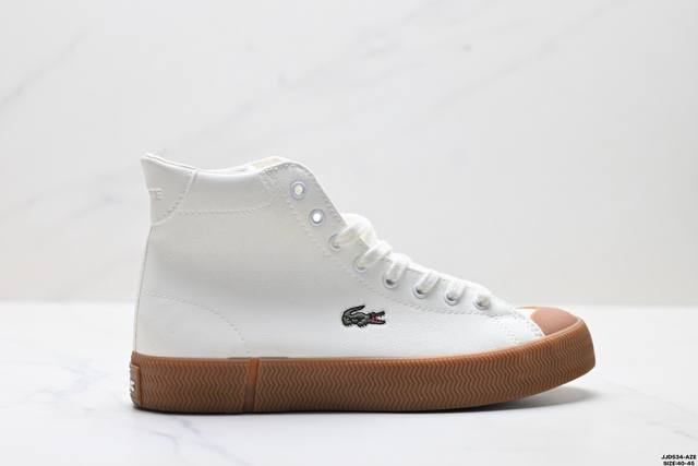 Factory Grade Lacoste Gripshot Versatile Comfortable High-Top Anti-Skate Shoes