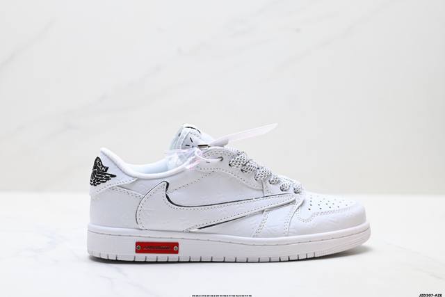 Authentic Nike Air Jordan 1 X Travis Scott AJ1 Reverse Swoosh Jordan 1 'DIY' Cu