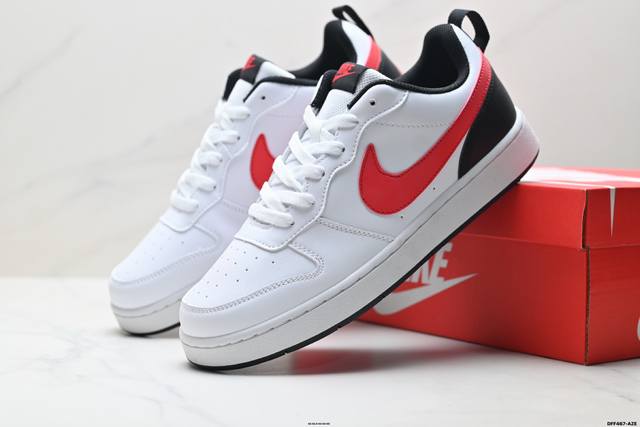Authentic Nike Court Borough Low2 Low-Top Versatile Breathable Casual Sports Sn