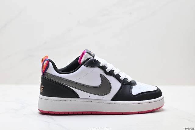 Authentic Nike Court Borough Low 2 Low-Top Versatile Breathable Casual Sports S