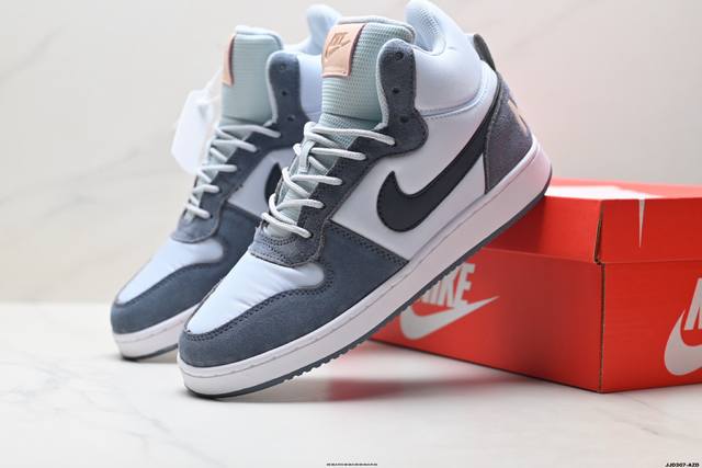 Factory Grade Nike Court Borough Mid-Top Versatile Breathable Casual Sports Sne