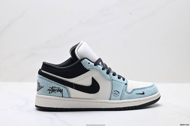 Factory Grade Nike Air Jordan 1 Low AJ1 Low-Top Casual Sneakers, Synchronized w